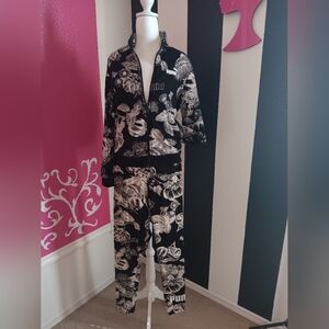 Puma Monochrome Floral Track Set